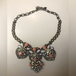Elegant Floral Statement Necklace